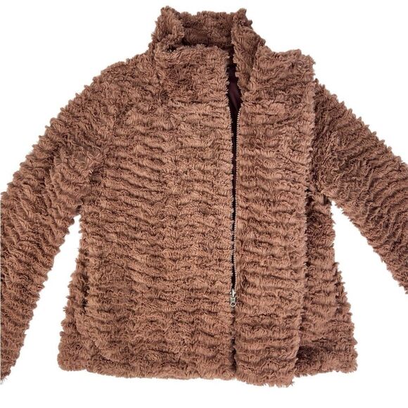 Patagonia Pelage Faux Fur Brown Jacket Small - Picture 3 of 7